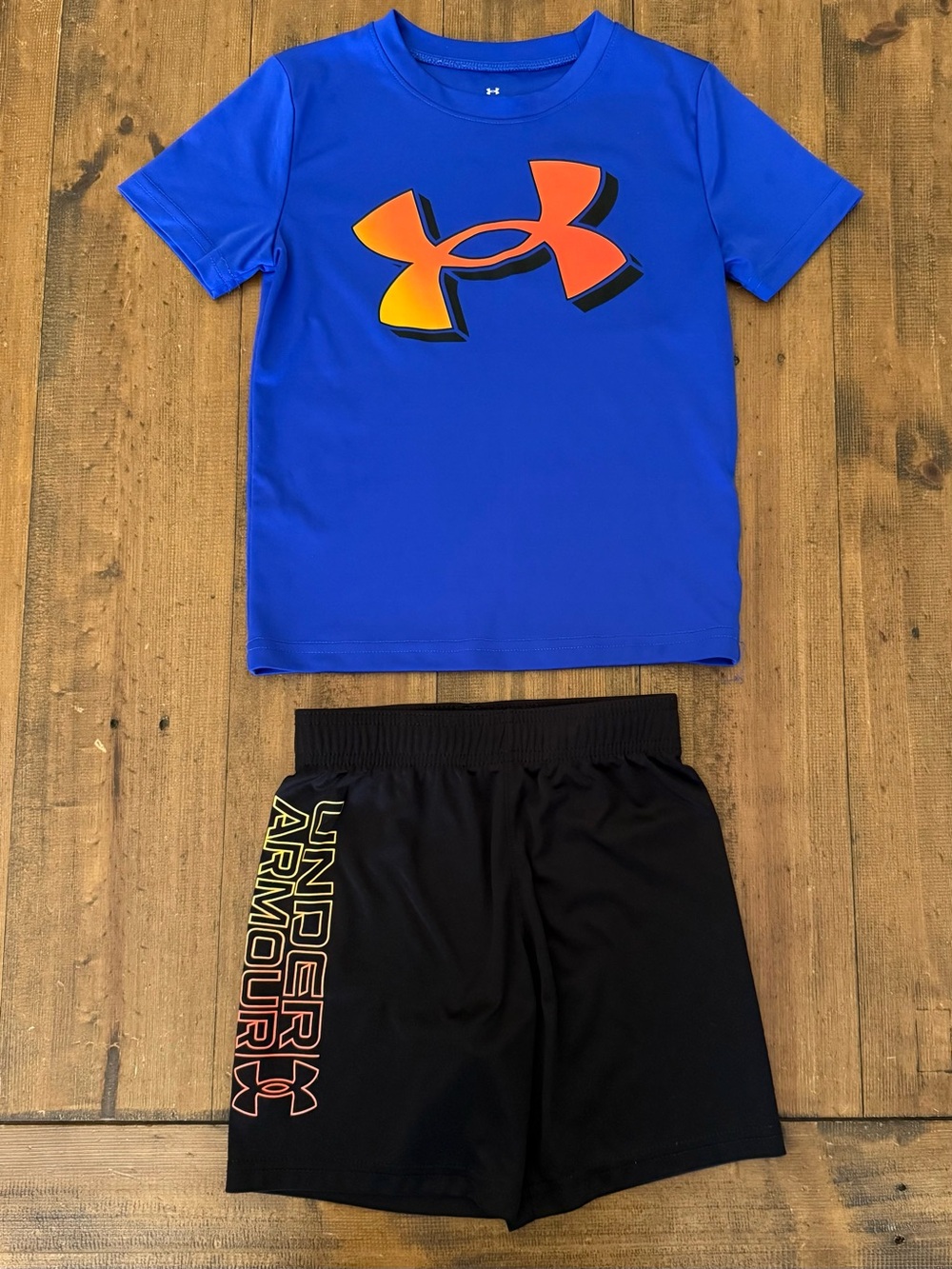 Under Armour Royal Blue Tee with Shorts Set